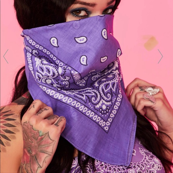 AMETHYST REBEL RODEO BANDANA SCARF - Picture 2 of 3